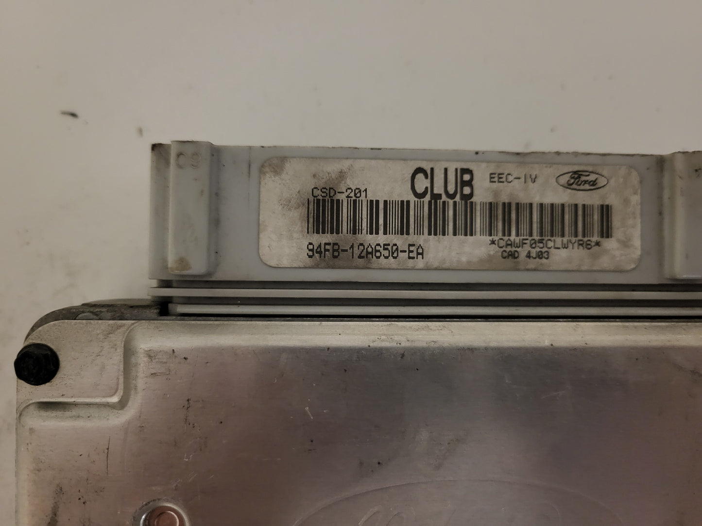 Ford Fietsta ECU / 94FB-12A650-EA / CLUB / CSD-201 / EEC-IV
