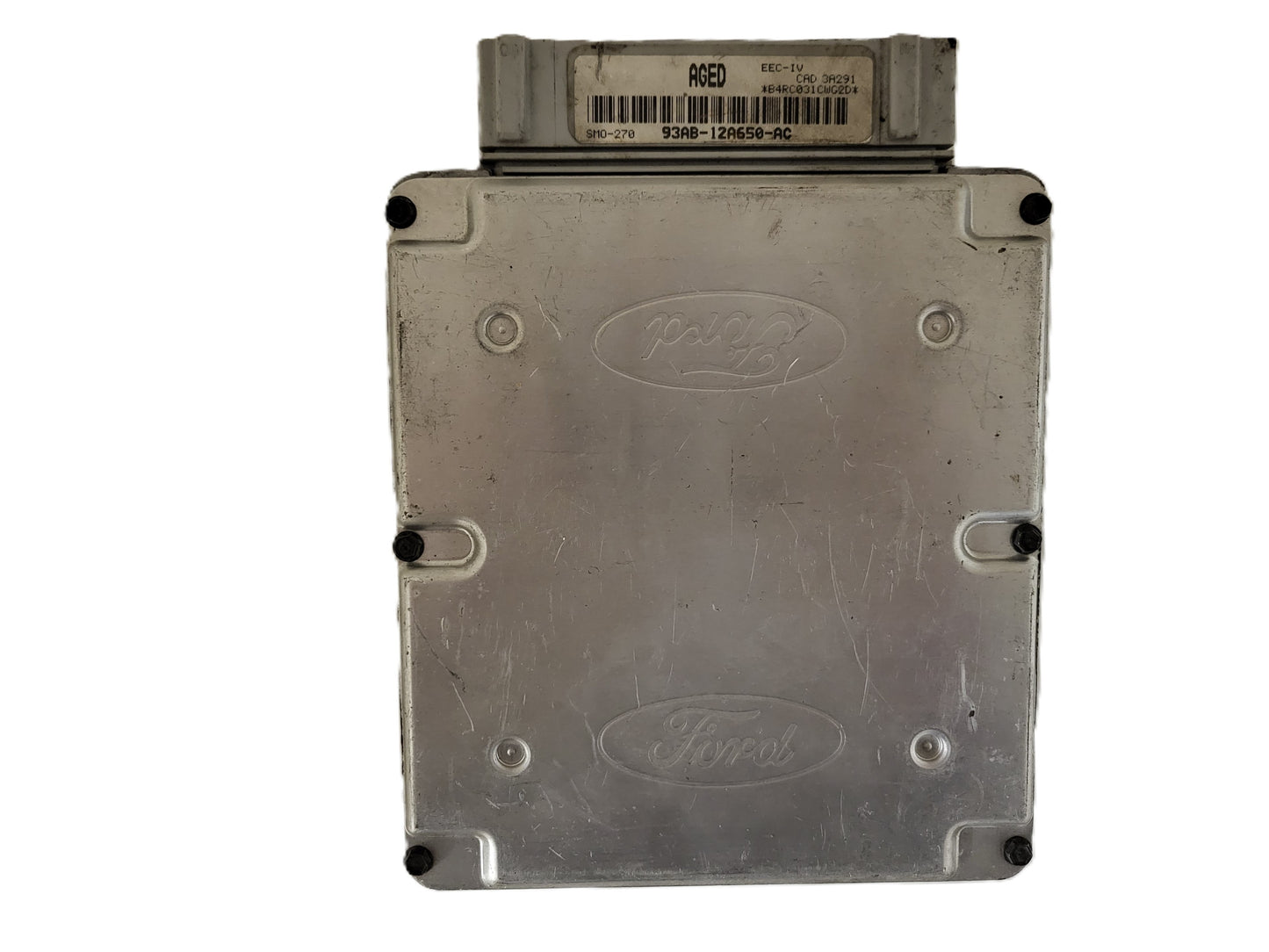 Ford Escort ECU / 93AB-12A650-AC / AGED / SMO-270 / EEC-IV