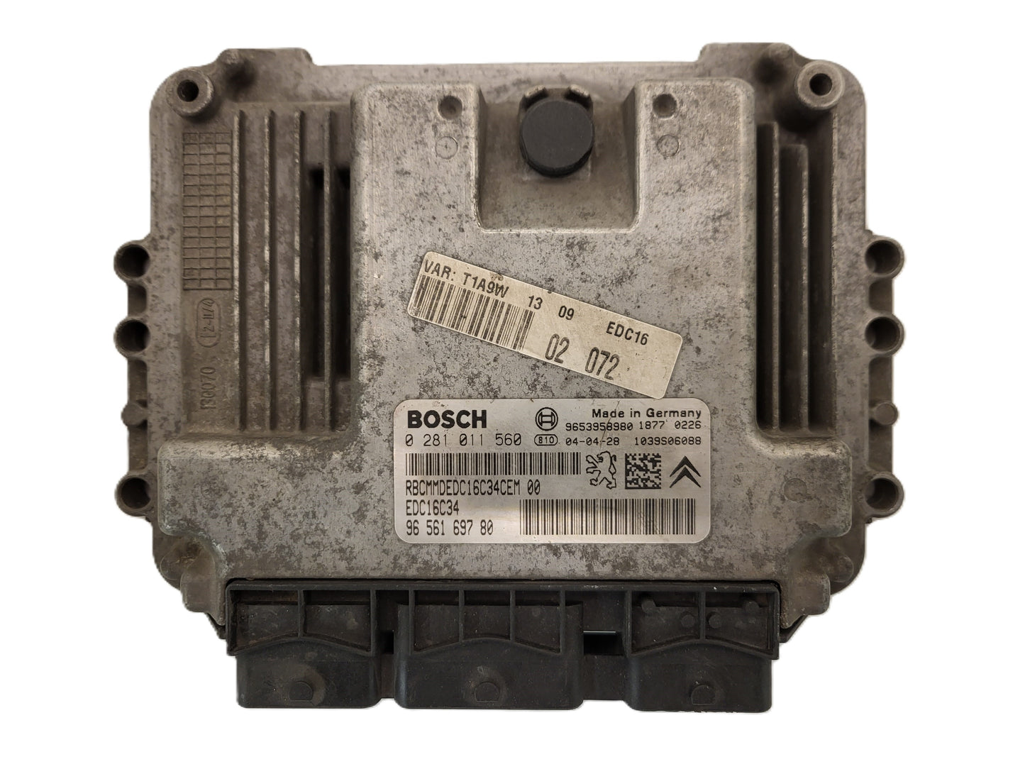 PEUGEOT CITROEN ECU / 0281011560 / 9656169780 / EDC16C34 / BOSCH