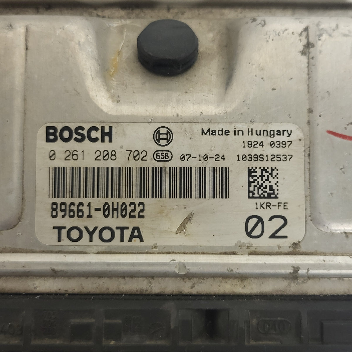 Citroen C1 TOYOTA AYGO 107 ECU / 0261208702 / 89661-0H022 / BOSCH - B58-03 - 2