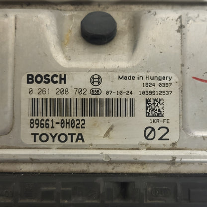 Citroen C1 TOYOTA AYGO 107 ECU / 0261208702 / 89661-0H022 / BOSCH - B58-03 - 2