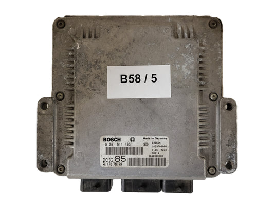 Peugeot Citroen 2.2 HDI ECU / 0281011133 / 9647474680 / EDC15C2 / BOSCH