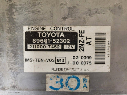 TOYOTA ECU / 89661-52302 / 211000-7452 / FUJITSU