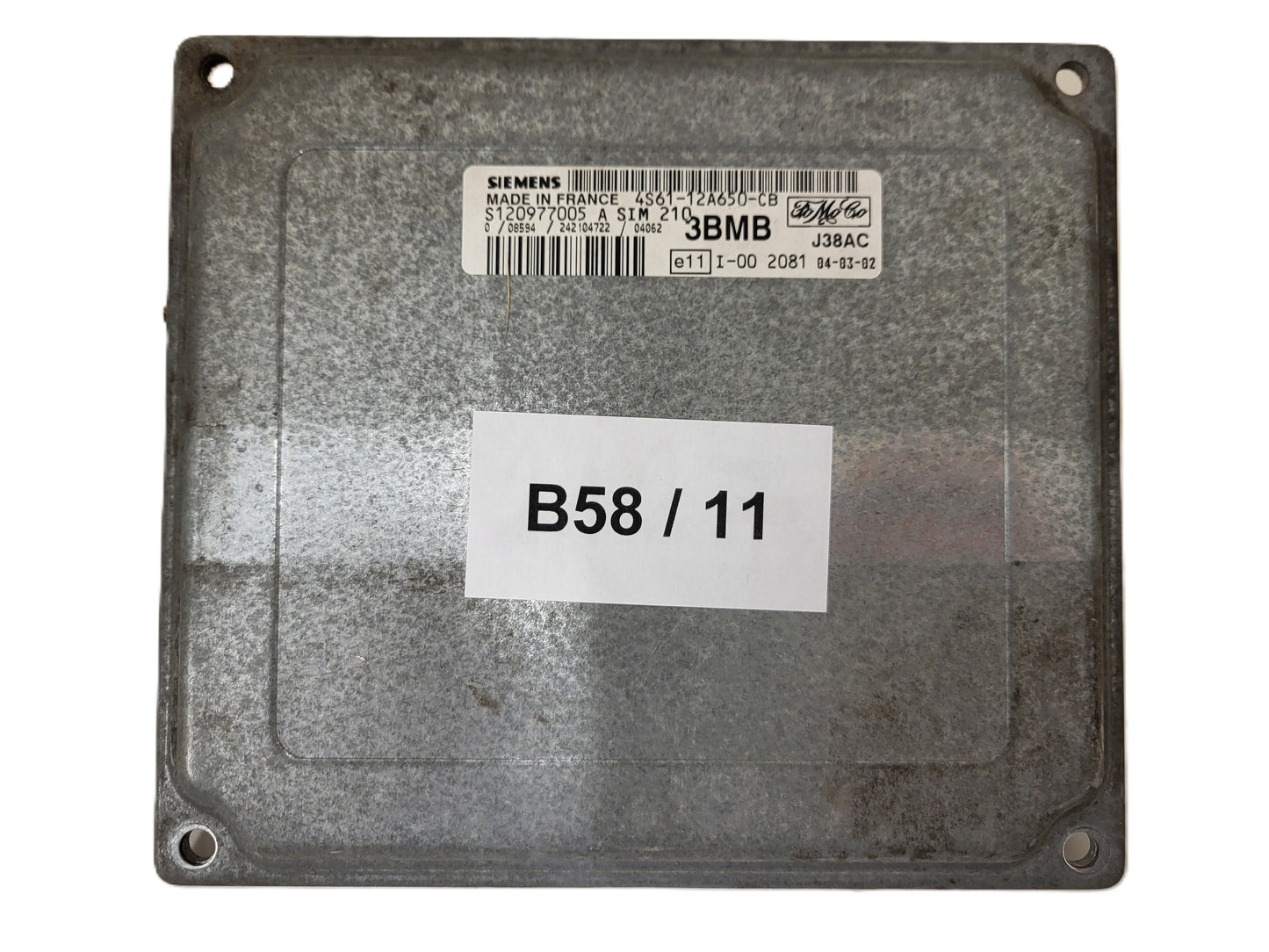 FORD FIESTA ECU / S120977005A / 4S61-12A650-CB / SIM210 / 3BMB / J38AC