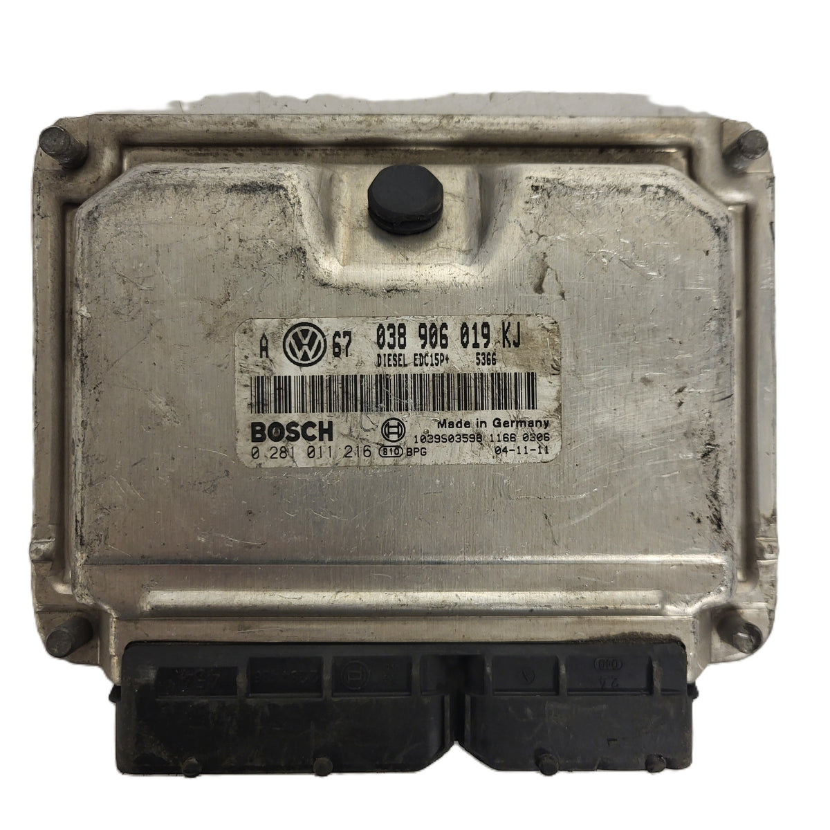 SKODA OCTAVIA ECU / 0281011216 / 030906019KJ / EDC15P+ / BOSCH - B58-20 - 1
