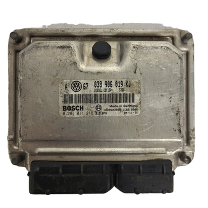 SKODA OCTAVIA ECU / 0281011216 / 030906019KJ / EDC15P+ / BOSCH - B58-20 - 1