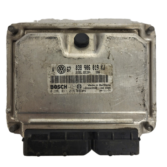 SKODA OCTAVIA ECU / 0281011216 / 030906019KJ / EDC15P+ / BOSCH
