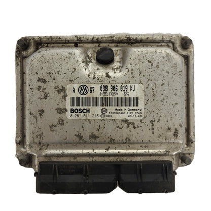 SKODA OCTAVIA ECU / 0281011216 / 030906019KJ / EDC15P+ / BOSCH - B58-22 - 1