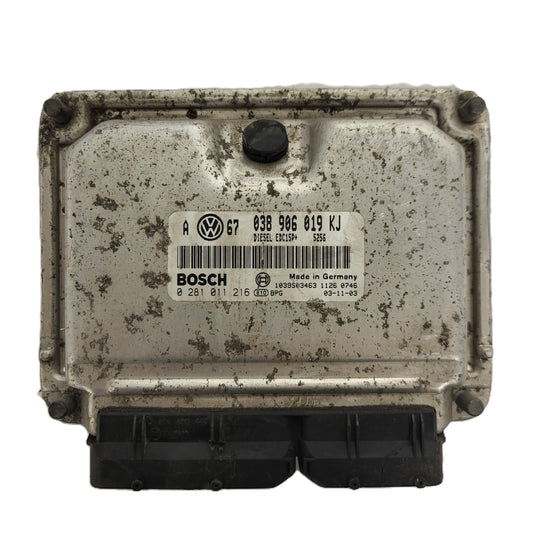 SKODA OCTAVIA ECU / 0281011216 / 030906019KJ / EDC15P+ / BOSCH
