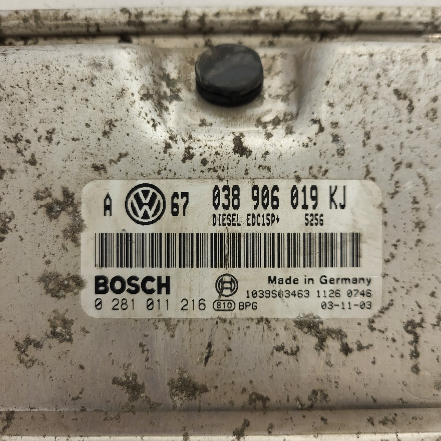 SKODA OCTAVIA ECU / 0281011216 / 030906019KJ / EDC15P+ / BOSCH