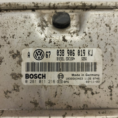 SKODA OCTAVIA ECU / 0281011216 / 030906019KJ / EDC15P+ / BOSCH