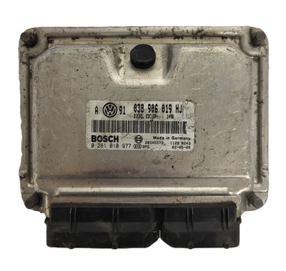 VW GOLF ECU / 038906019HJ / 0281010977 / EDC15P+ / BOSCH - B59-02 - 1