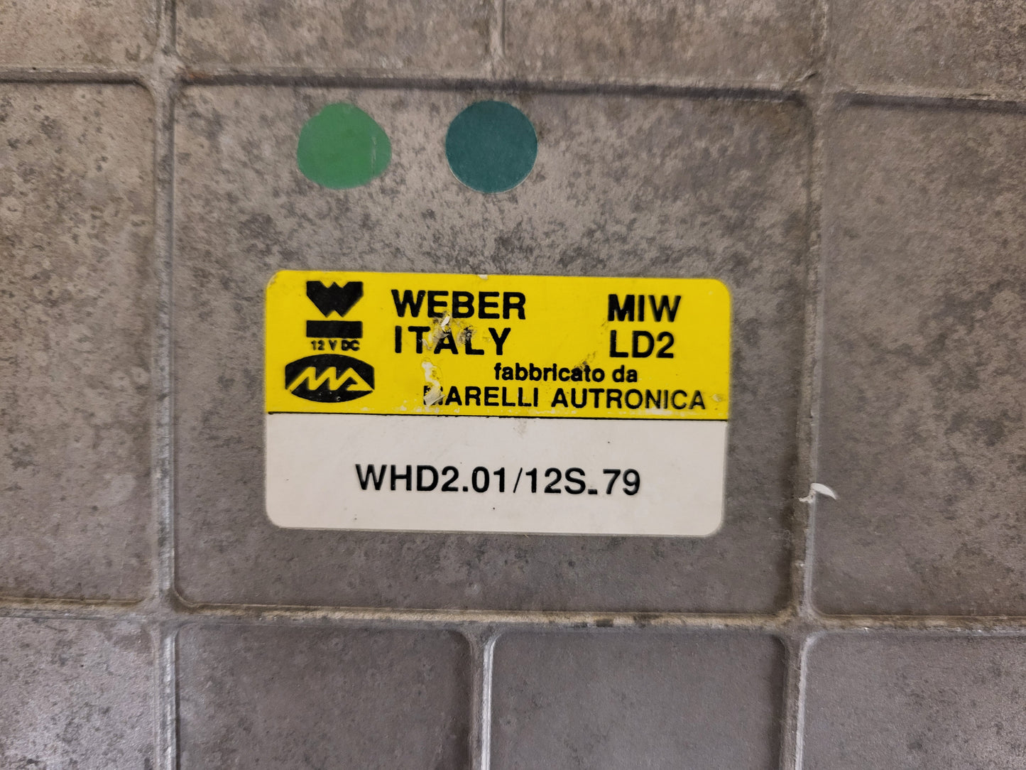 LANCIA ECU / WHD2.01/12S.79 / WHD2.01 / 12S79 / WEBER