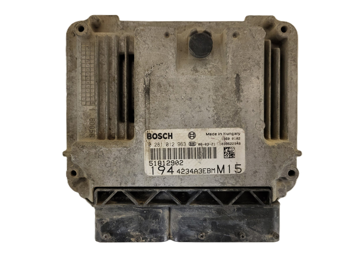 3x Fiat Croma ECU / 0281012963 / 51812902 / 0 281 012 963 / BOSCH BULK STOCK