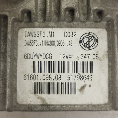 FIAT GRANDE PUNTO ECU / IAW 5SF3.M1 / 51798649 / 61601.098.08 / HW300 / MAGNETI - B59-12 - 2