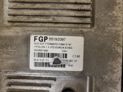 LANCIA YPSILON ECU / 55192097 / MJD 6JF.Y1 / HW01C / 71600.007.01
