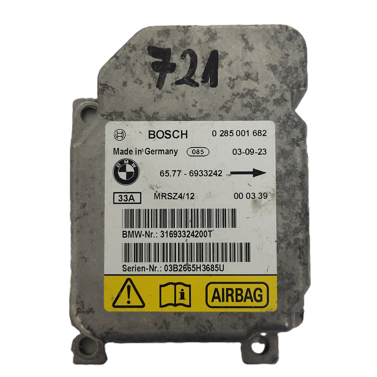 MINI COOPER ONE R50 R53 R52 MODULE ECU / 0285001682 / 65.77-6933242 / 6933242 - B59-15 - 1