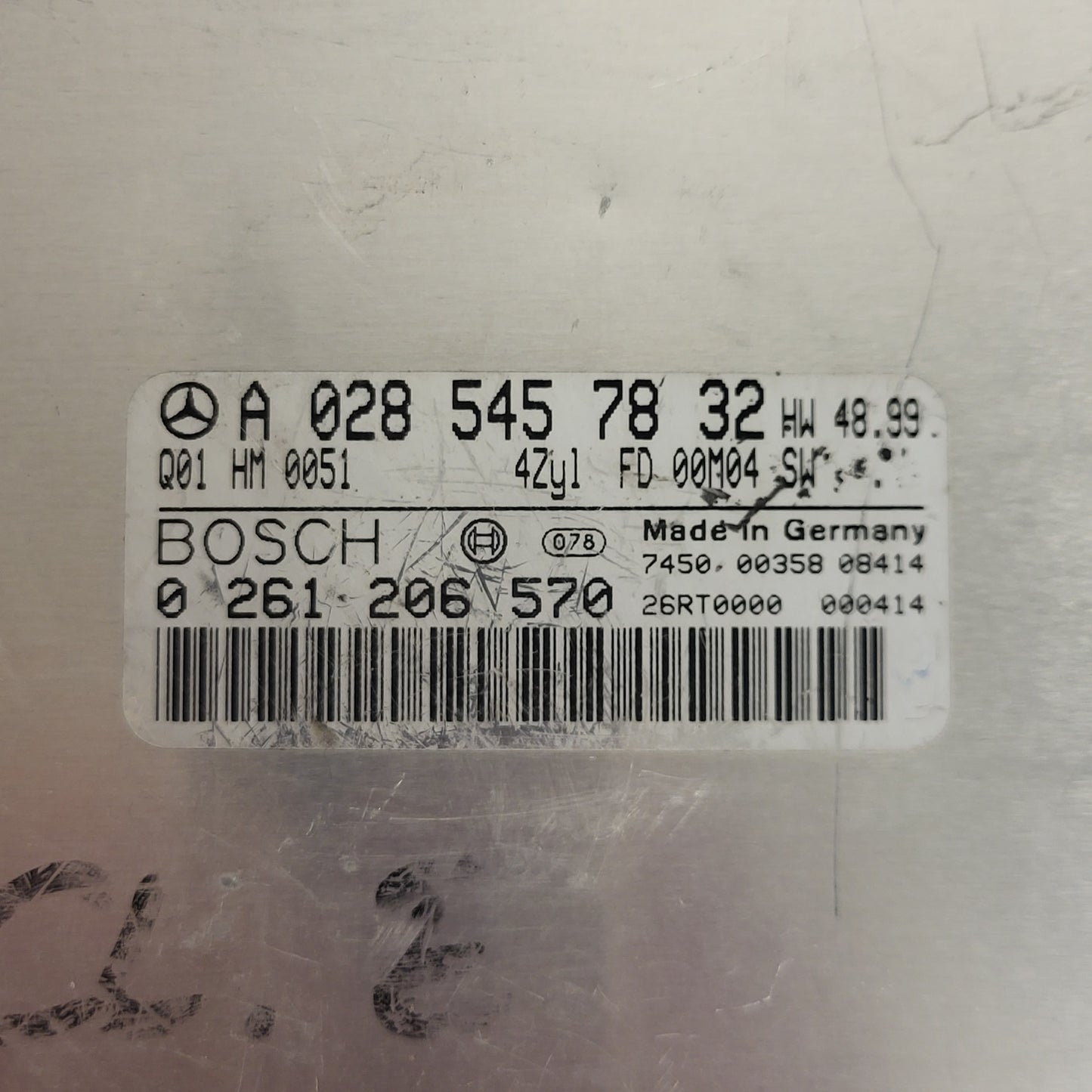 MERCEDES CLK W210 ECU / A0285457832 / 0261206570 / BOSCH