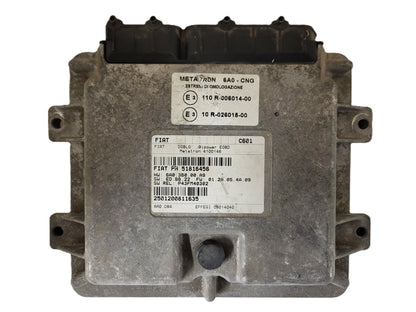 FIAT DOBLO BIPOWER ECU / 51816456 / 4100146 / 6A03B000A9 / METATRON