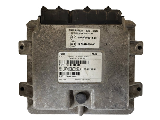 FIAT DOBLO BIPOWER ECU / 51816456 / 4100146 / 6A03B000A9 / METATRON