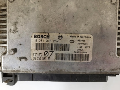 CITROEN XSARA ECU / 0281010252 / EDC15C2 / 9635158180 / 9636321680 / BOSCH