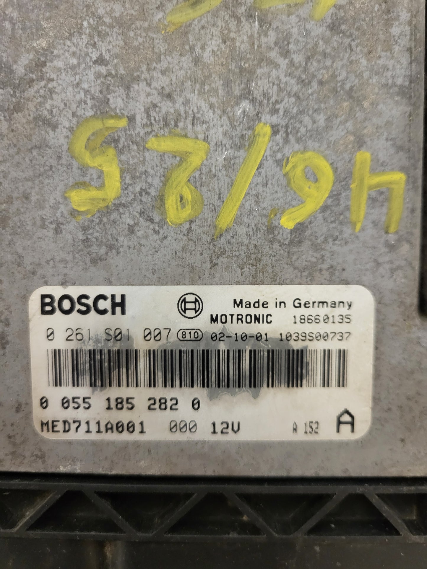 ALFA 156 2.0 ECU / 0261S01007 / 00551852820 / 055185282 / MED711A001 / BOSCH