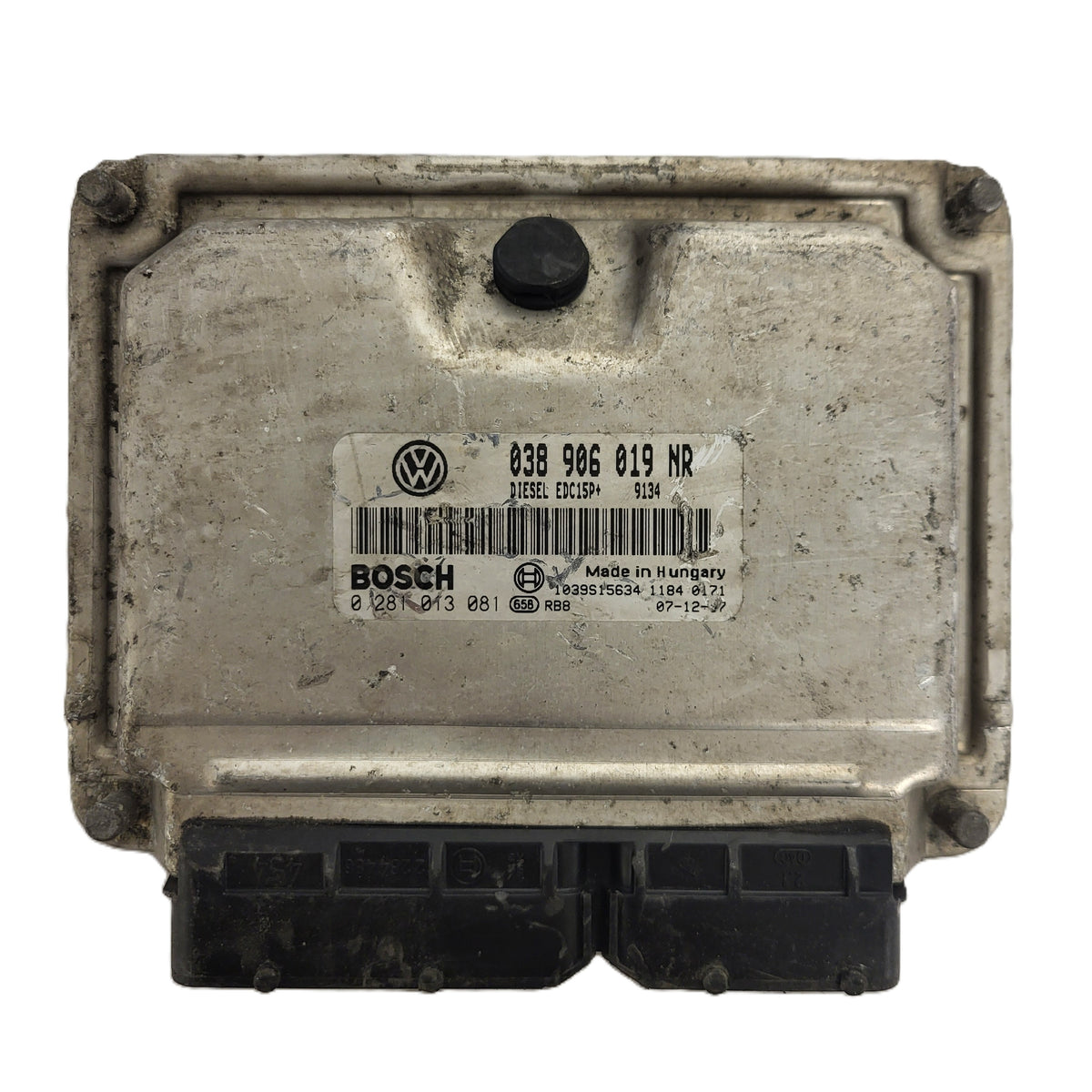 SKODA ROOMSTER ECU / 038906019NR / 0281013081 / EDC15P+ / BOSCH - B60-18 - 1