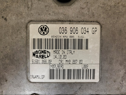 VW AUDI SEAT ŠKODA ECU / 036906034GP / IAW4MV.GP / 61601.066.02