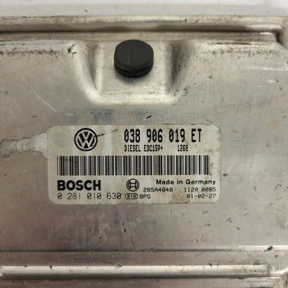 VW SHARAN ECU / 038906019ET / 0281010630 / EDC15P+ / BOSCH