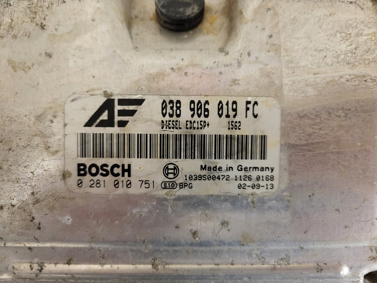 VW ECU / 038906019FC / 0281010751 / EDC15P+ / BOSCH