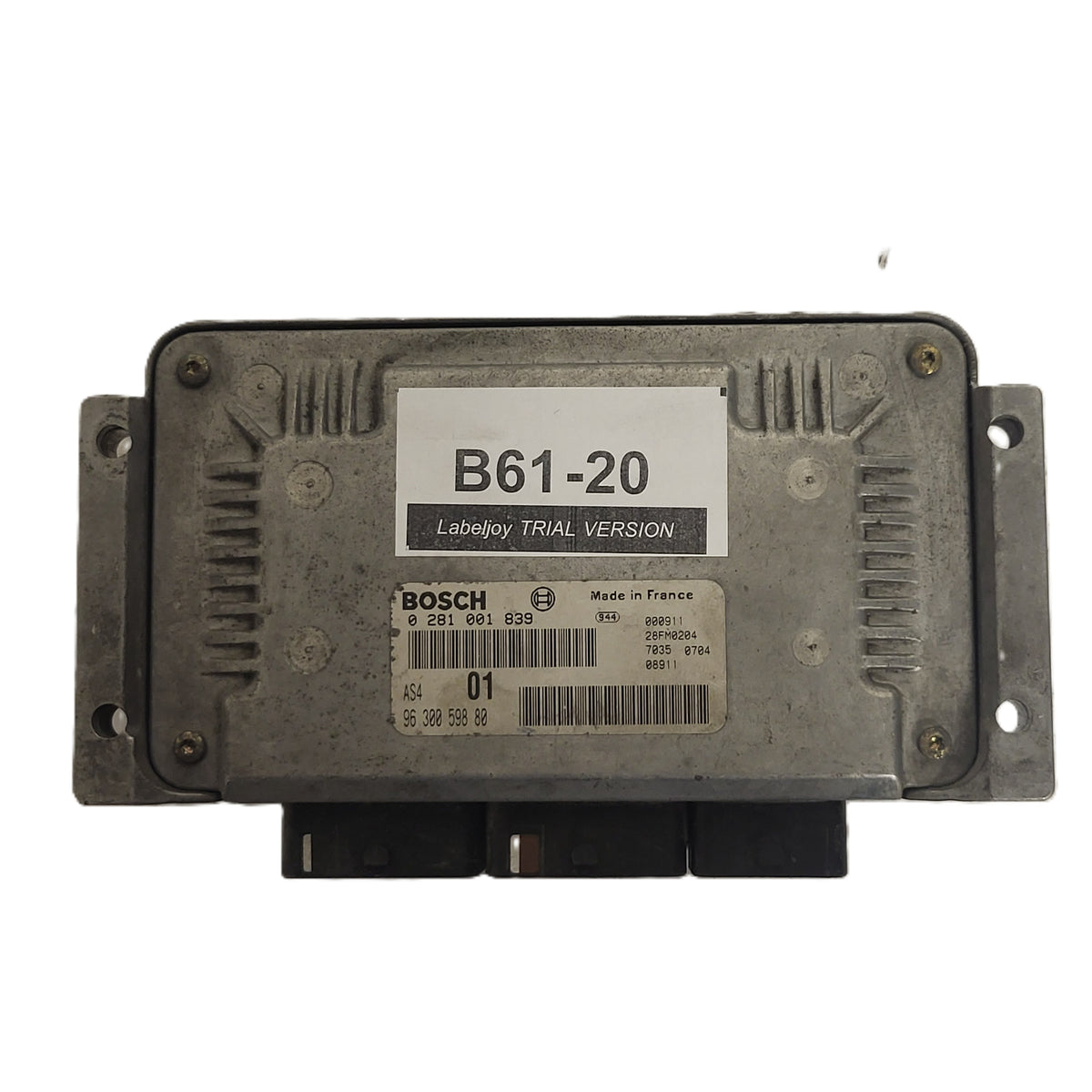 Citroen Saxo Peugeot 106 ECU / 0281001839 / 9630059880 / BOSCH - B61-20 - 1