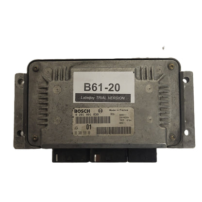 Citroen Saxo Peugeot 106 ECU / 0281001839 / 9630059880 / BOSCH - B61-20 - 1