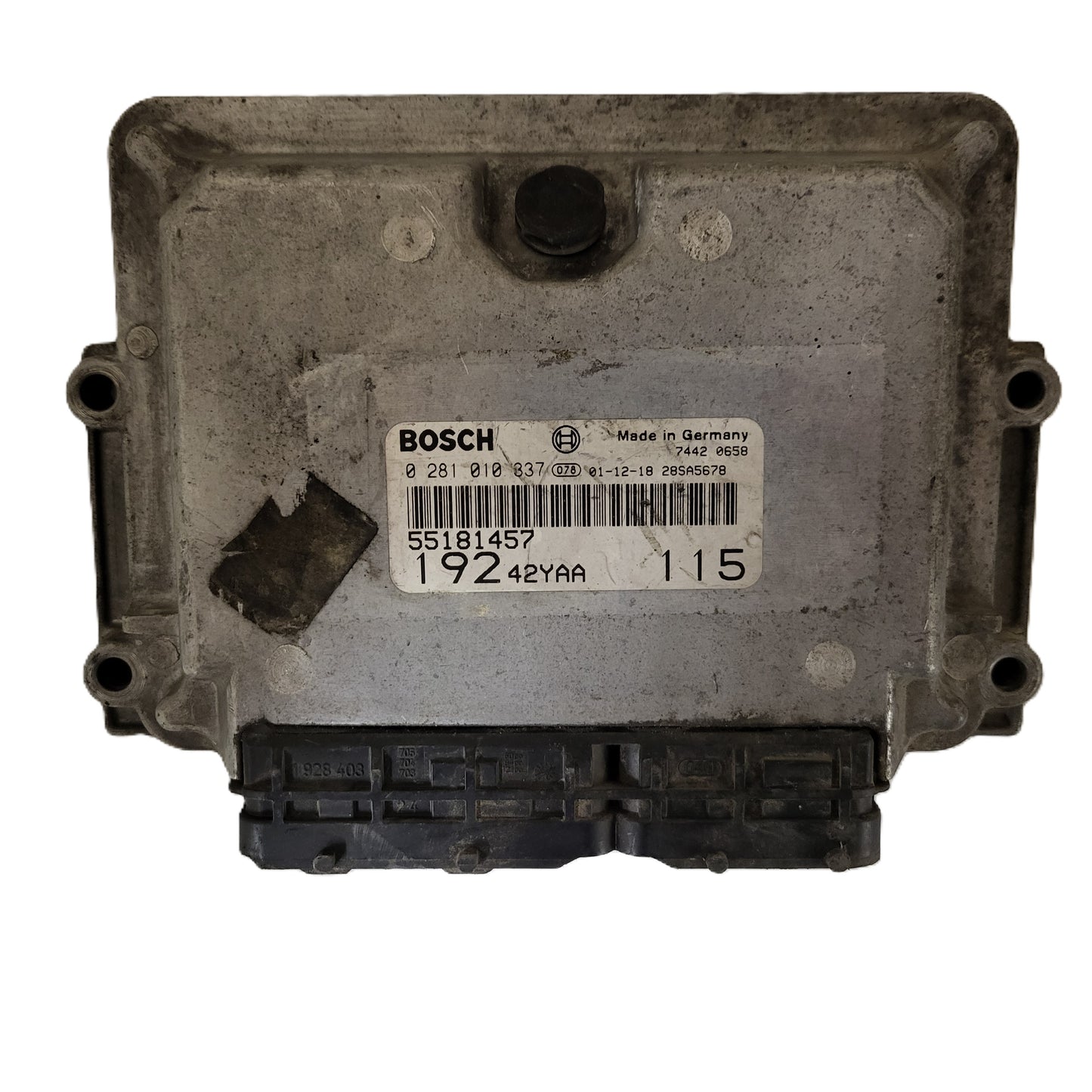 Fiat STILO ECU / 55181457 / 0281010337 / 19242YAA / BOSCH