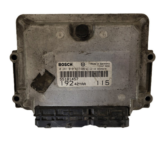 Fiat STILO ECU / 55181457 / 0281010337 / 19242YAA / BOSCH