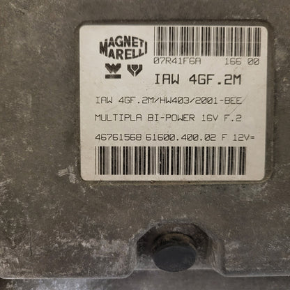 FIAT MULTIPLA ECU / 46761568 / IAW 4GF.2M / HW403 / MAGNETI MARELLI