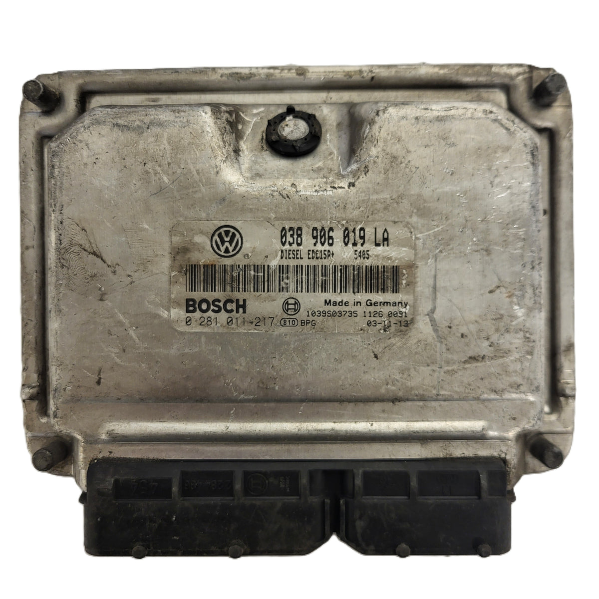 VW ŠKODA ECU / 038906019LA / 0281011217 / EDC15P+ / BOSCH - B62-10 - 1