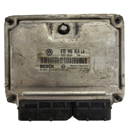 VW ŠKODA ECU / 038906019LA / 0281011217 / EDC15P+ / BOSCH - B62-10 - 1