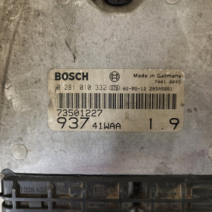 ALFA ROMEO 147 ECU / 0281010332 / 73501227 / 93741WAA / BOSCH