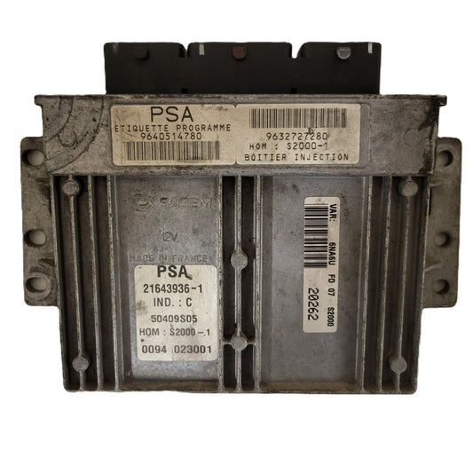 CITROEN XSARA PICASSO 1.8 ECU / 9640514780 / 9632727280 / 21643936-1 / SAGEM