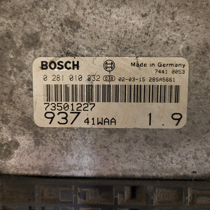 ALFA ROMEO 147 ECU / 0281010332 / 73501227 / 93741WAA / BOSCH