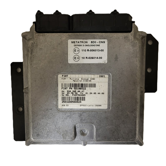 FIAT MULTIPLA BIPOWER ECU / 55196522 / 4100105 / C601 / METATRON