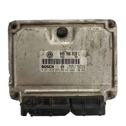VW LUPO ECU / 045906019L / 0281010049 / BOSCH - B62-23 - 1
