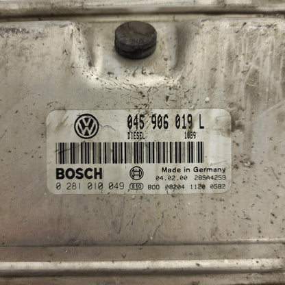VW LUPO ECU / 045906019L / 0281010049 / BOSCH