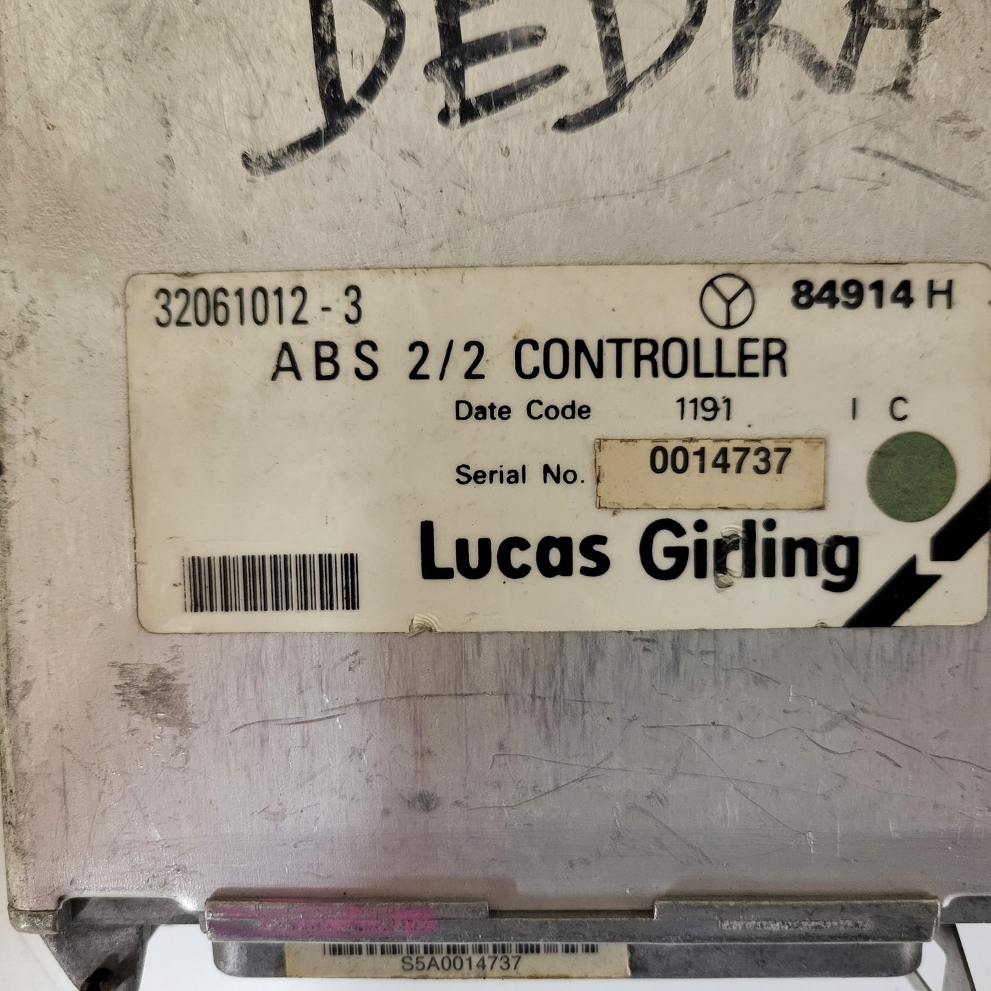 FIAT LANCIA ALFA ROMEO ECU / 32061012-3 / 84914H / ABS CONTROLLER