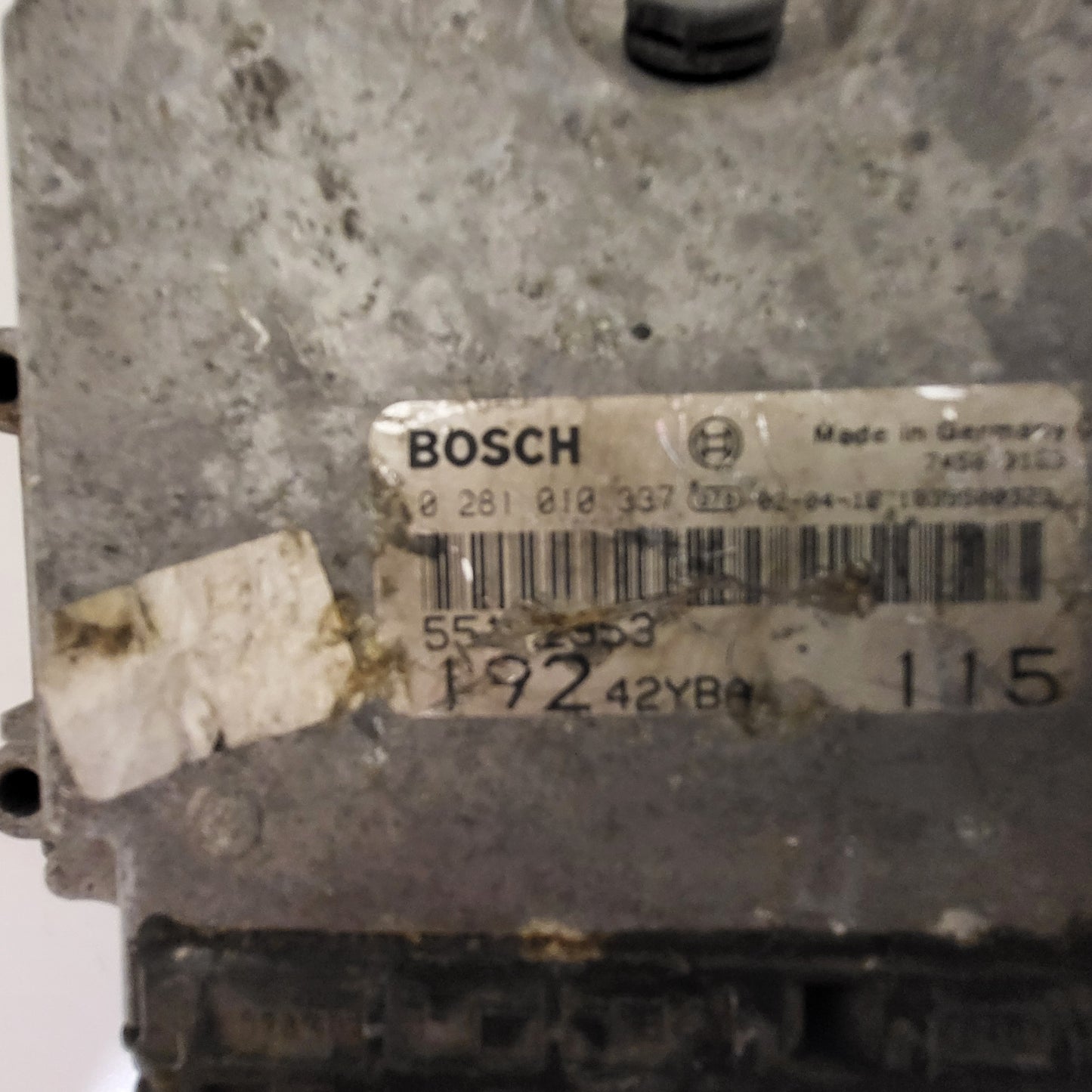 Fiat Stilo 1.9 JTD ECU / 0281010337 / 55182953 / 19242YBA / BOSCH