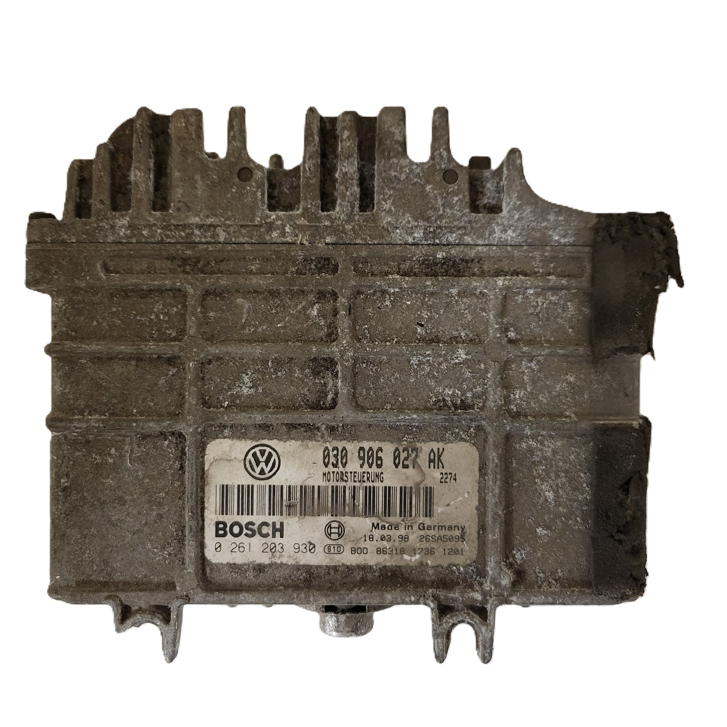 VW POLO AROSA ECU / 030906027AK / 0261203930 / BOSCH