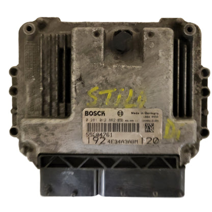 FIAT STILO ECU / 0281012862 / 55204761 / 1039S12189 / BOSCH