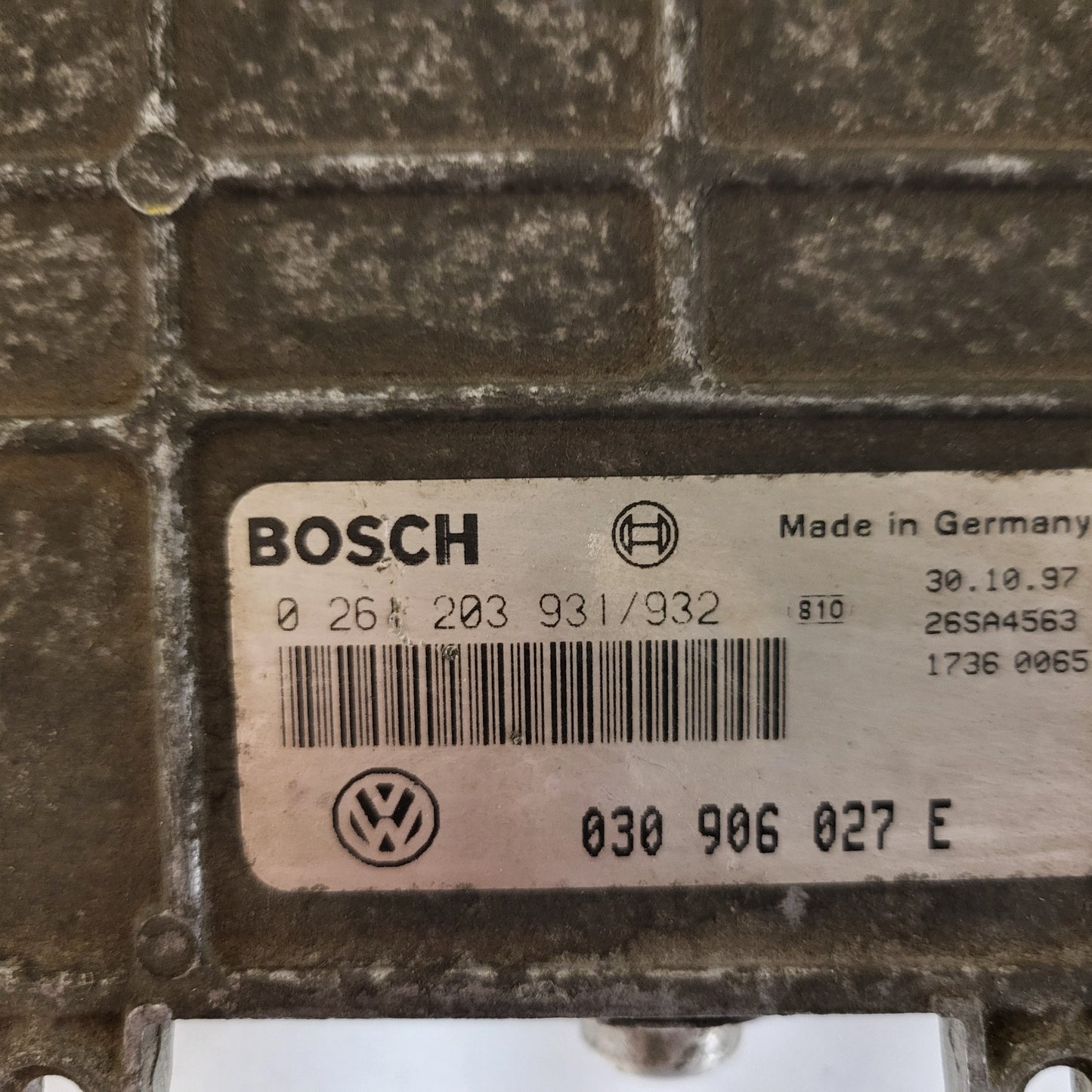 VW LUPO POLO AROSA ECU / 030906027E / 0261203931/932 / BOSCH