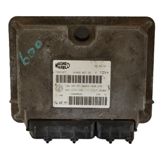 Fiat 600 ECU / IAW4AF.M7 / 73501877 / HW204 / MAGNETI MARELLI