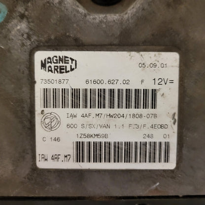 Fiat 600 ECU / IAW4AF.M7 / 73501877 / HW204 / MAGNETI MARELLI